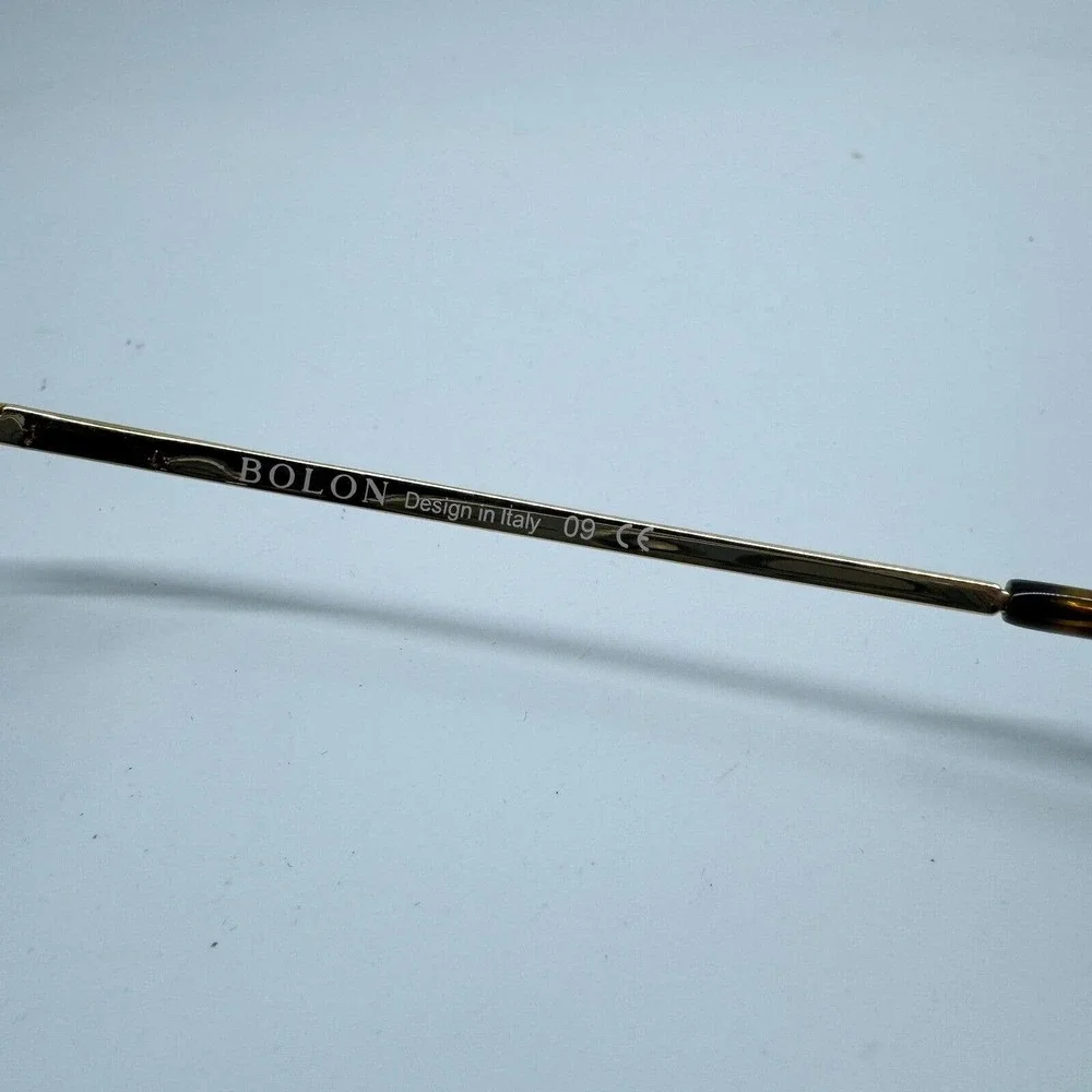 Bolon Round Eyeglasses BJ6015 B20‎ Light Havana Gold 50-20-145mm H9719